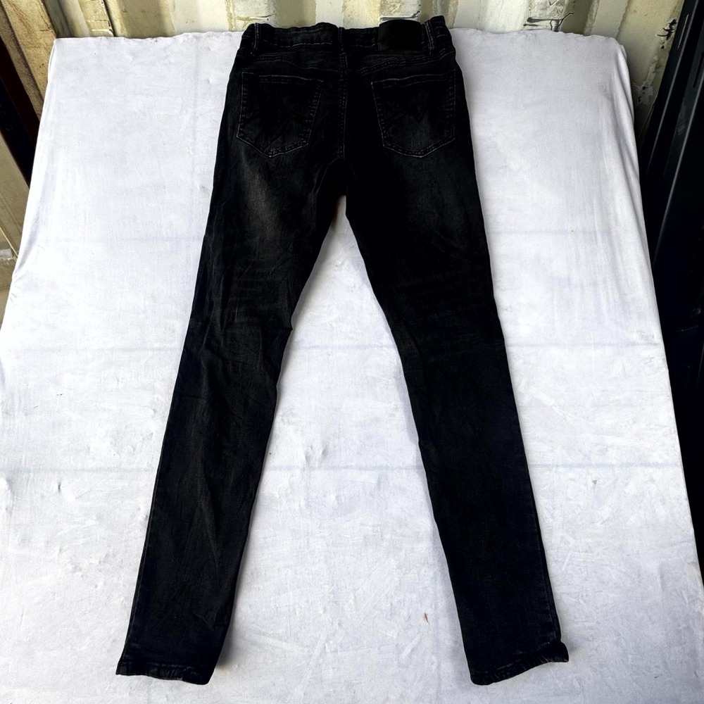 Rue21 Jeans Womens 32x34 Black Denim Cotton Stretch Slim Fit Skinny Leg Outdoor